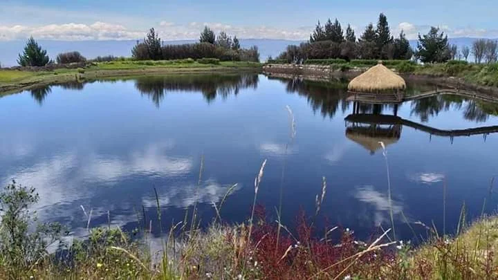 Laguna de Atocha, en la parroquia de Cusubamba